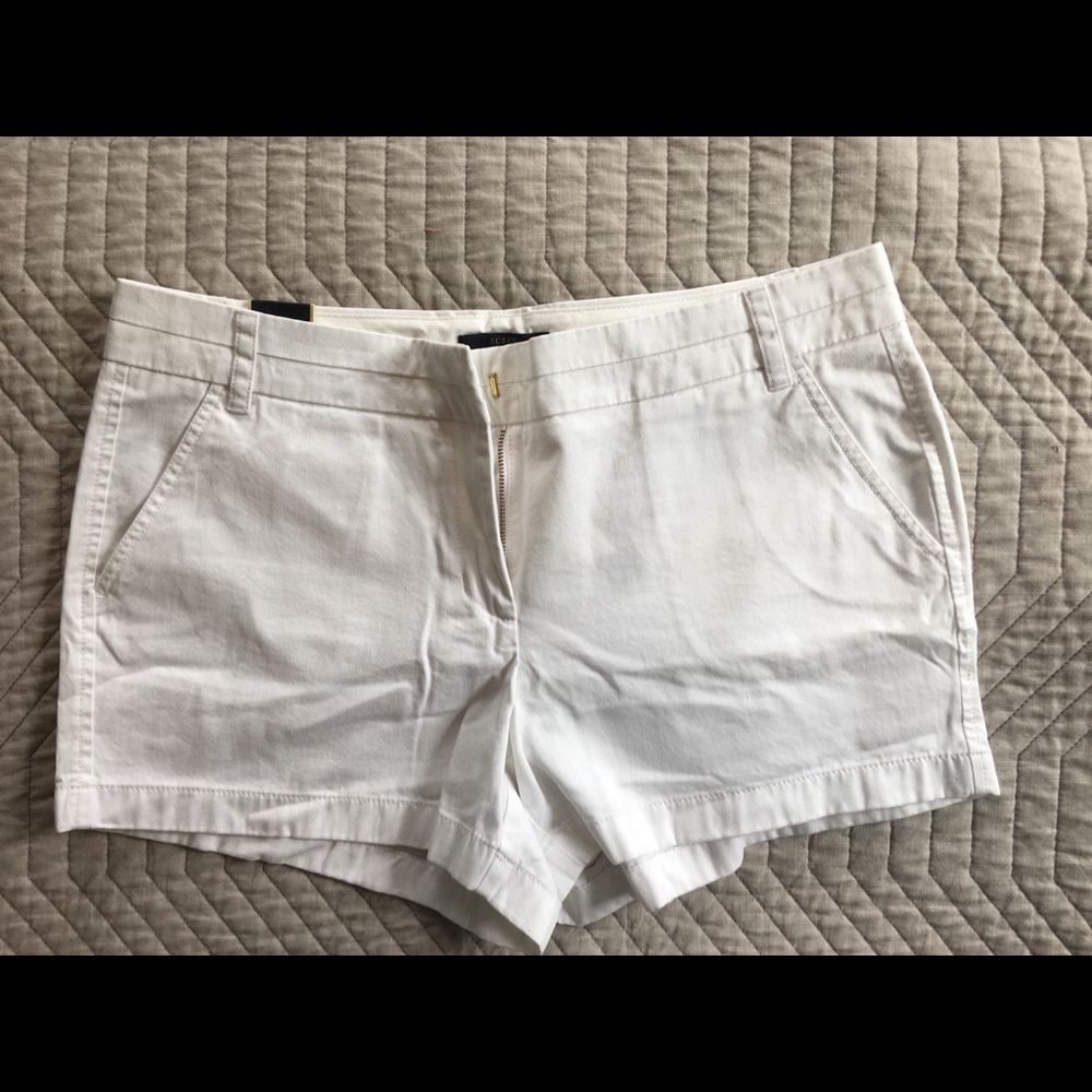 J.crew Chino shorts- new with tags, white, size 12